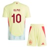 Conjunto (Camiseta+Pantalón Corto) España Dani Olmo 10 Segunda Equipación Euro 2024 - Niño